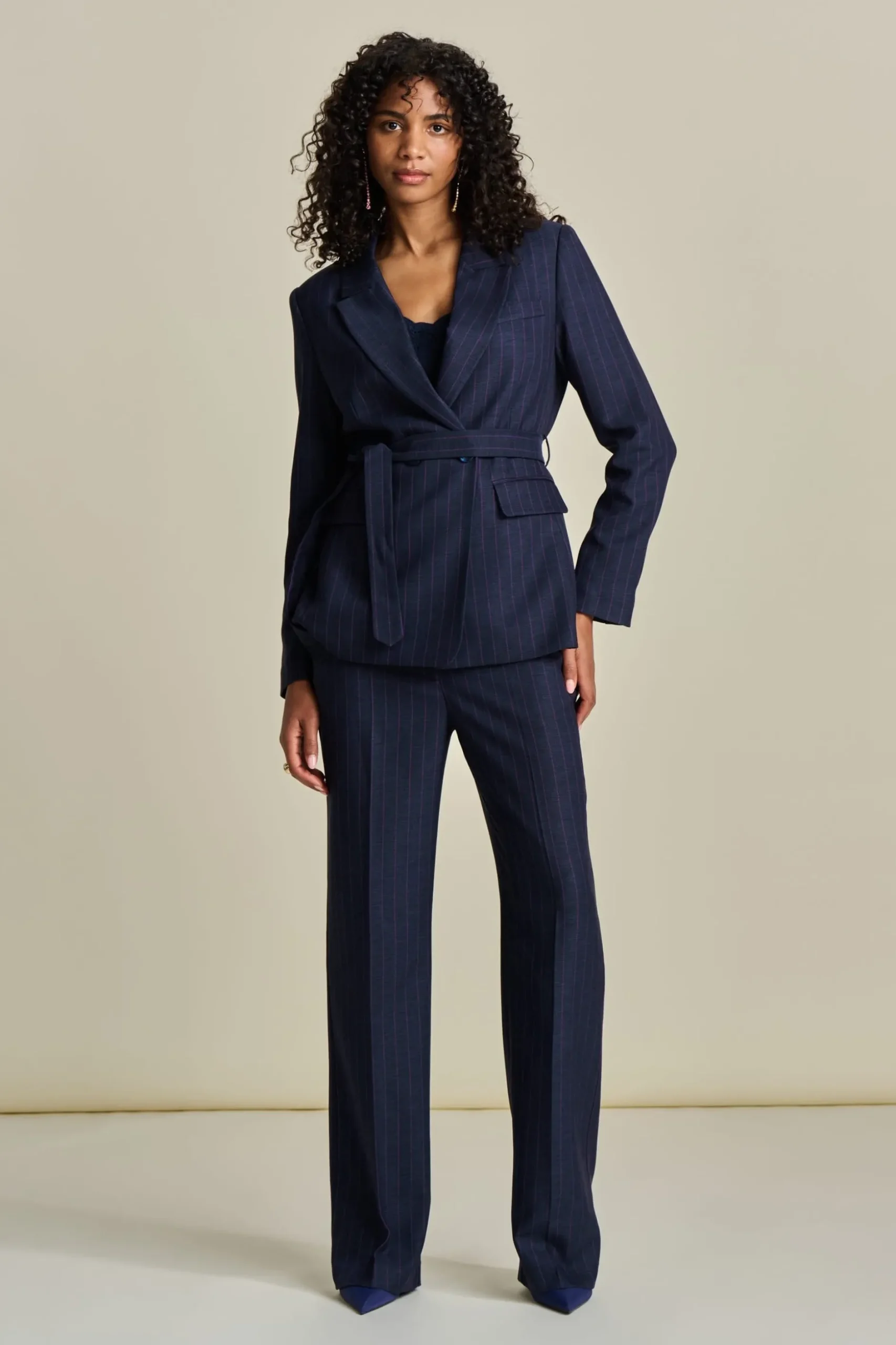 BLAZER Striped Midnight Blue