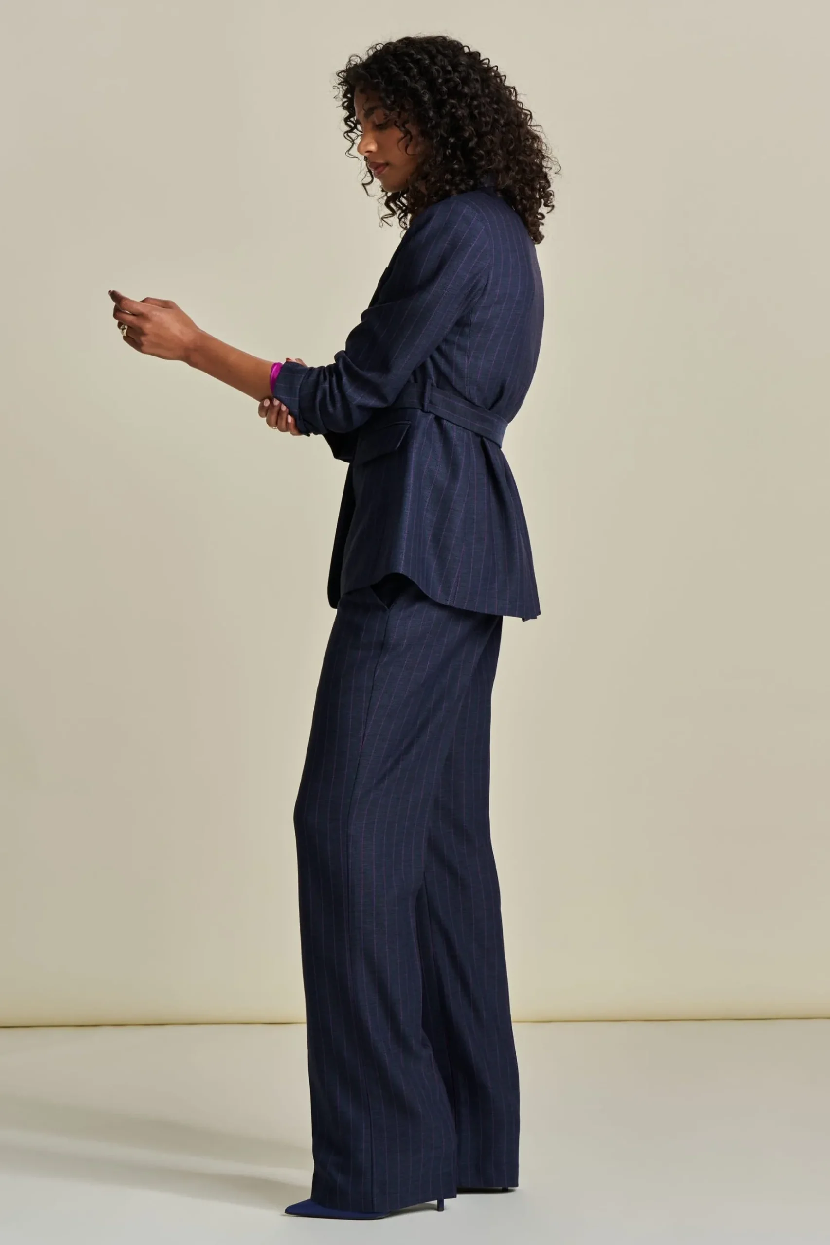 BLAZER Striped Midnight Blue