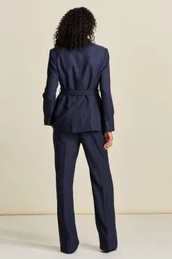 BLAZER Striped Midnight Blue