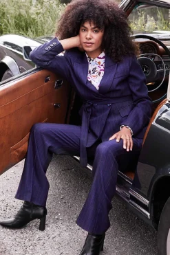 BLAZER Striped Midnight Blue