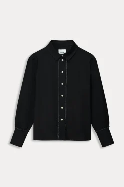 BLOUSE Denim Washed Black