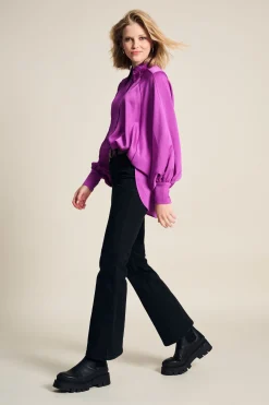 BLOUSE Feathers Cactus Pink