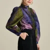 BLOUSE Festive Feathers