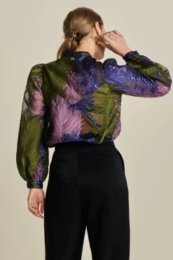 BLOUSE Festive Feathers