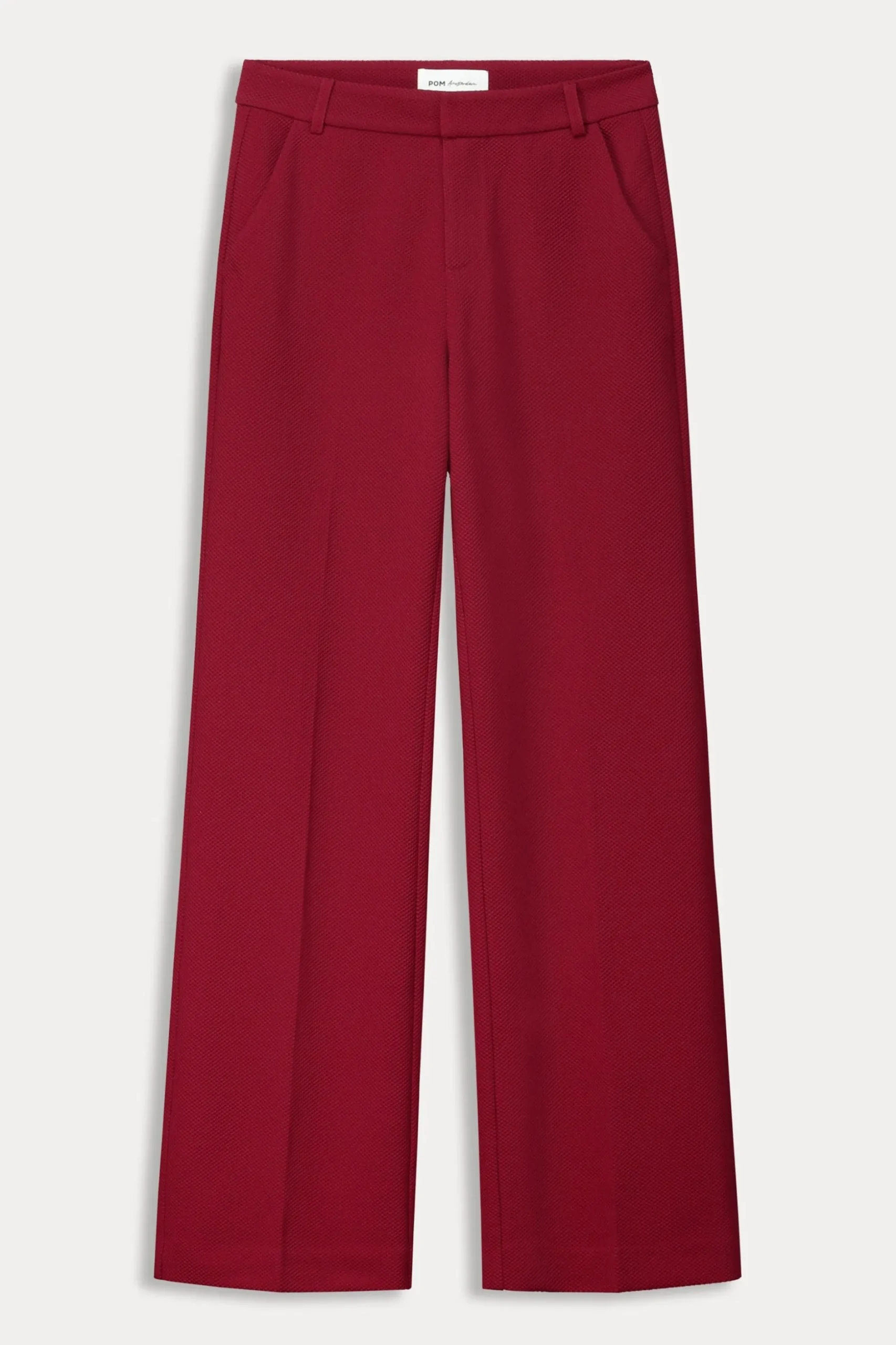 BROEK Wide Leg Burgundy Red