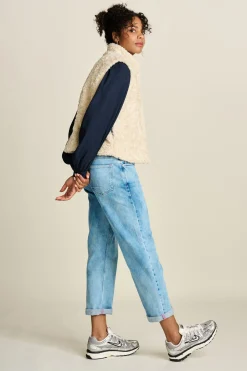 GILET Teddy Love Ecru