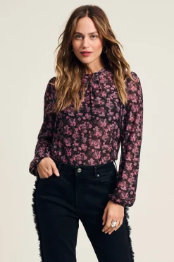 TOP Blooming Pink Mesh