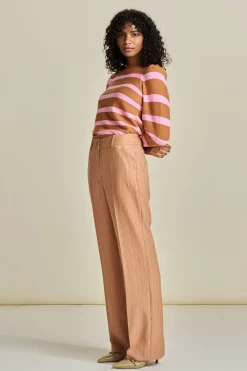 TRUI Striped Sugar Brown